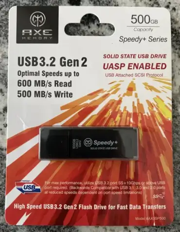 AXE Memory Speedy+ SSD Flash Drive