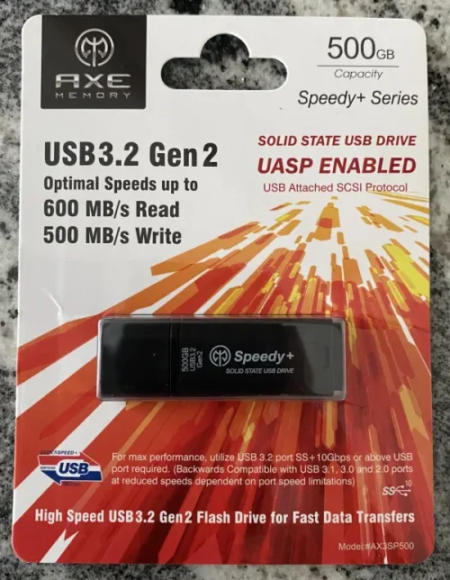 AXE Memory Speedy+ SSD