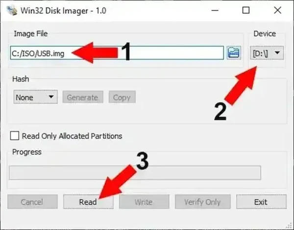 USB to IMG - Backup USB flash drive to an Image