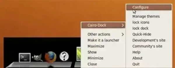 Cairo Dock Black Background