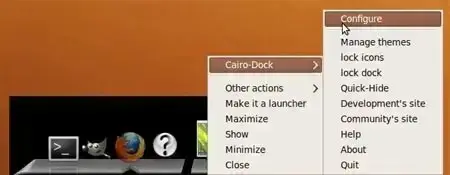 Cairo Dock Black Background