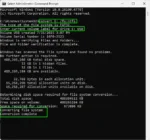 Convert Fat32 to NTFS