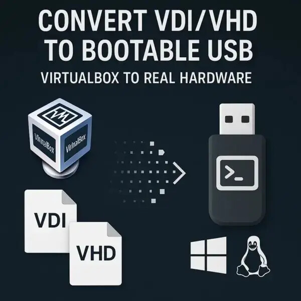 Convert a Virtual Machine into a Bootable USB