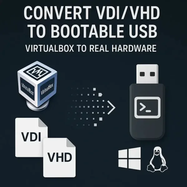 How to Convert a Virtual Machine into a Bootable USB