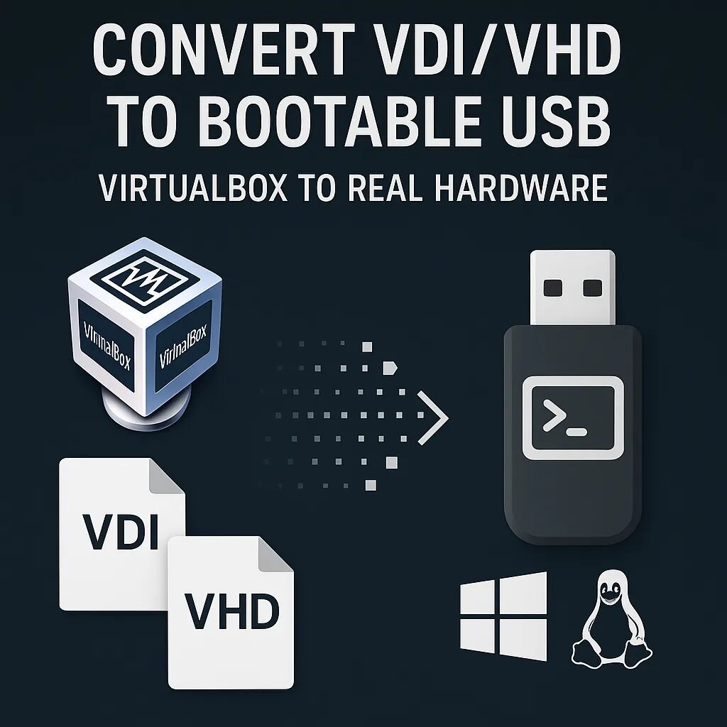 Convert a Virtual Machine into a Bootable USB