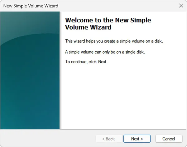 Create Simple Volume