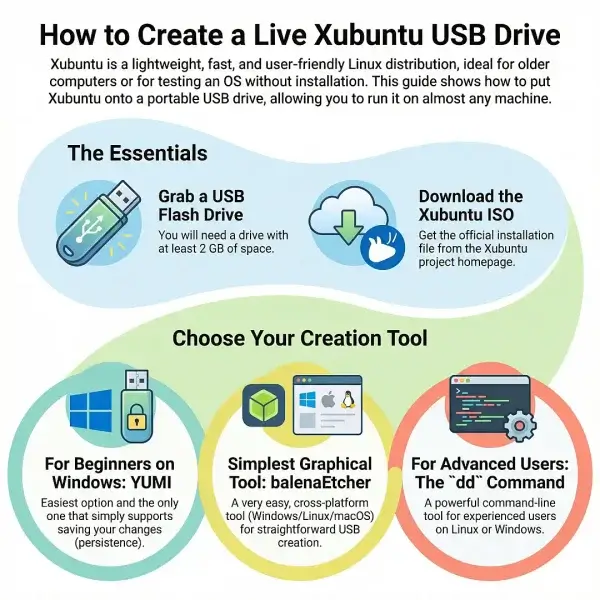 Create a Live Xubuntu USB Drive