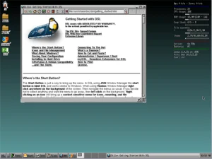 damn small linux desktop screenshot