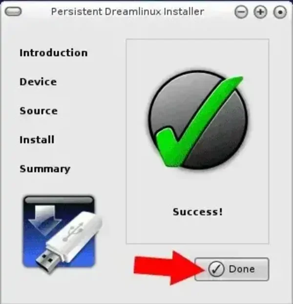 Dreamlinux USB Install Done Dreamlinux USB Install Done