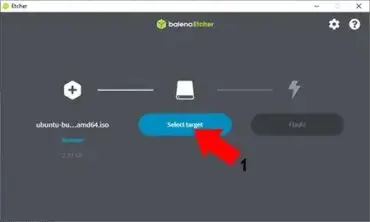 Etcher - Burn ISO USB Target
