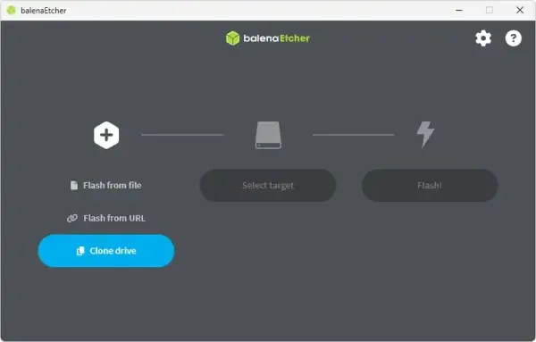 Etcher - Clone USB Source