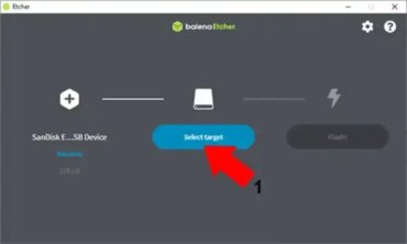 Etcher Clone USB Select Target