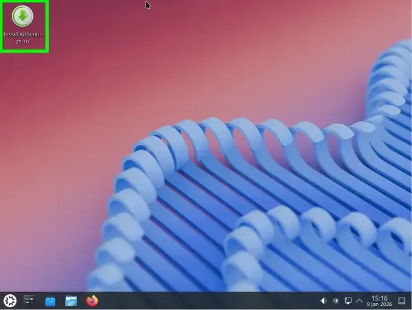 Installing Kubuntu to hard drive