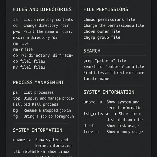 Linux Shell Commands - Reference Guide Linux Shell Commands Reference