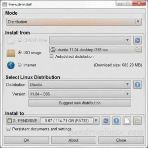 LinuxUSB Install