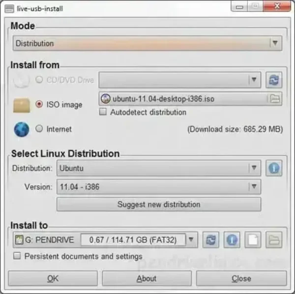 Create a Live Linux bootable USB with LiveUSB Install Create Live Linux USB with LiveUSB Install