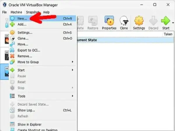 Creating a New Virtual Machine