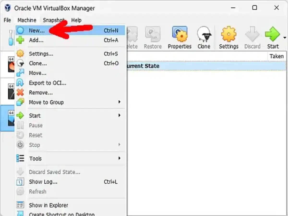 Creating a New Virtual Machine