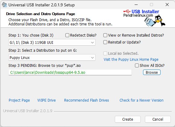 Puppy linux for usb