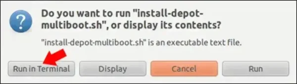 Select to Run Script in Terminal