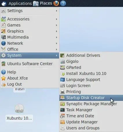 Run the Startup Disk Creator