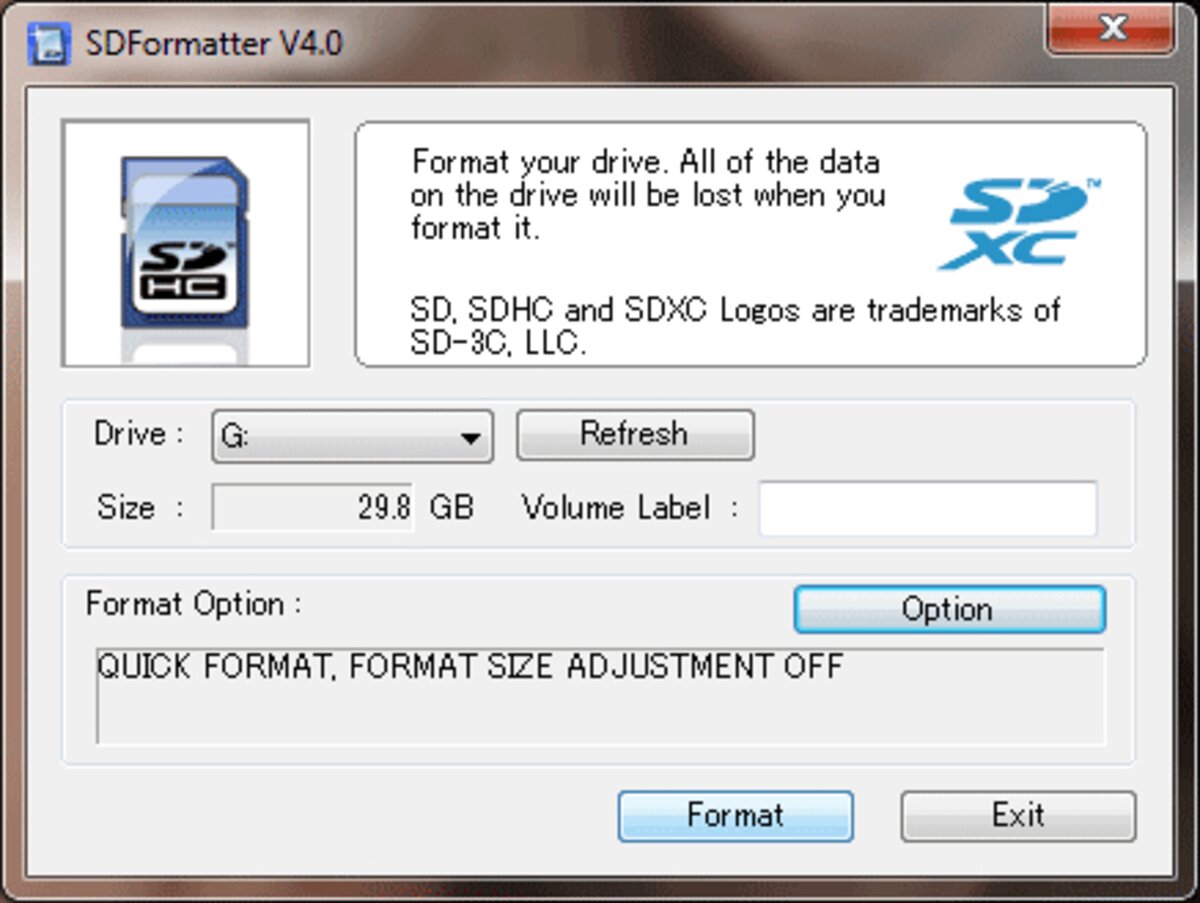 SD Formatter sd formatter