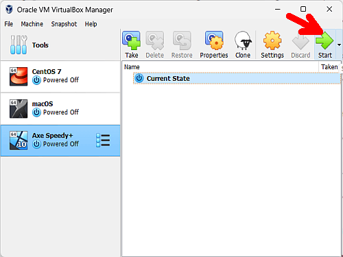 Start VirtualBox to Boot an ISO from Windows