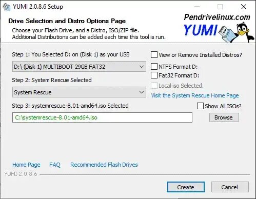 USB Bootable System Rescue CD