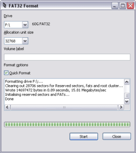 USB Fat32 Format Utility