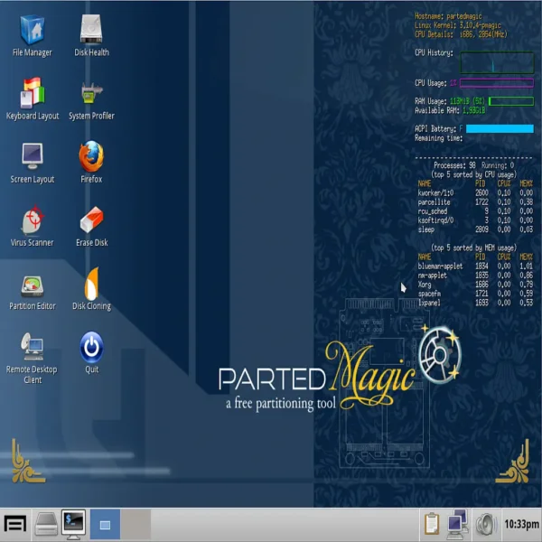 Parted Magic Bootable USB