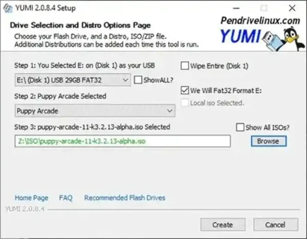 Use YUMI to create a USB Puppy Arcade Creating a Puppy Arcade USB drive with YUMI