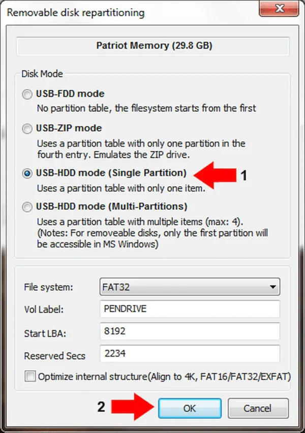 Repair Corrupted USB - Repartitioning with BOOTICE