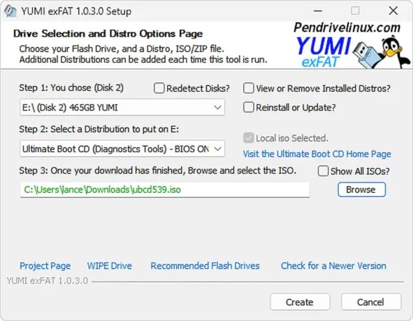 USB Bootable Ultimate Boot CD