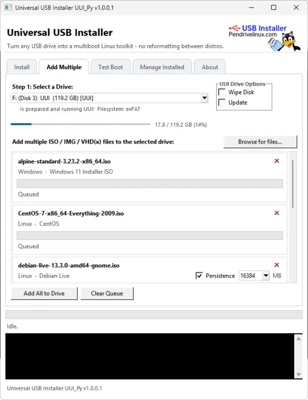 UUI_PY Add Multiple ISO Files