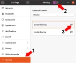 Ubuntu Sharing Screen