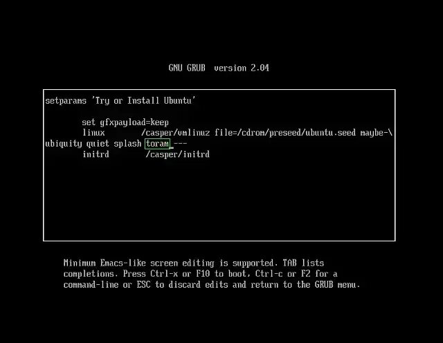 boot Ubuntu to ram