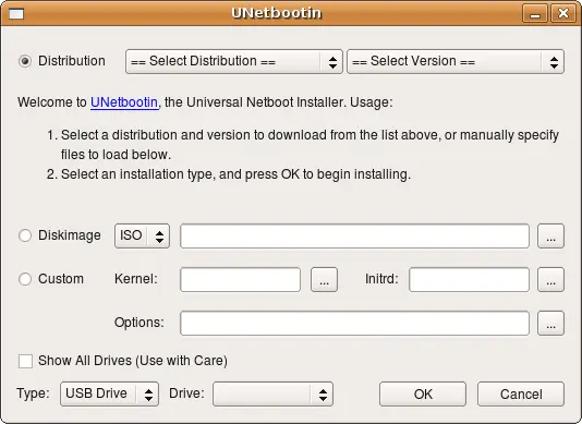 UNetbootin on Ubuntu