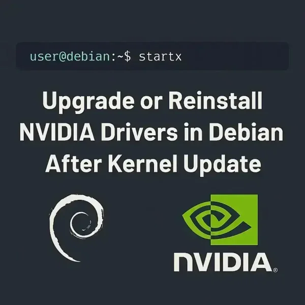 Upgrade or Reinstall Nvidia Drivers in Debian after kernel update Reinstall Nvidia Drivers in Debian after kernel update