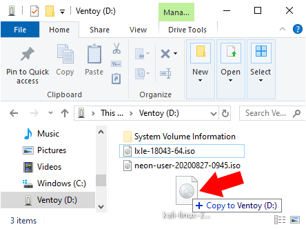 Ventoy - Copying ISO files