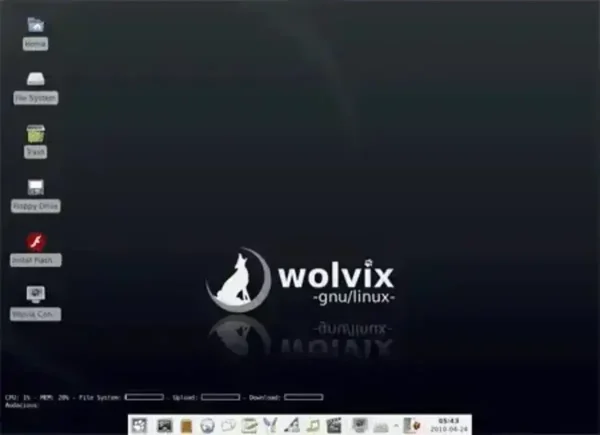 Wolvix Linux Desktop Screenshot Wolvix Linux Desktop Screenshot
