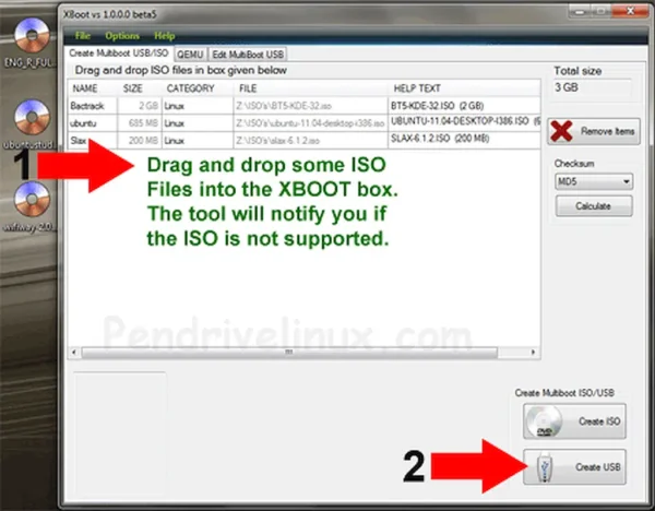 XBOOT - Drag and Drop ISOs - Create USB