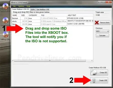 XBOOT - Drag and Drop ISOs - Create USB