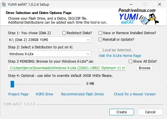 YUMI making a Windows Bootable USB YUMI make Windows Bootable USB