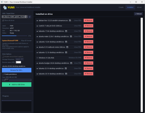 YUMI Python Remove Installed