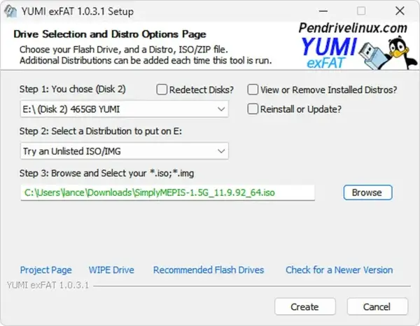 YUMI SimplyMEPIS Bootable USB