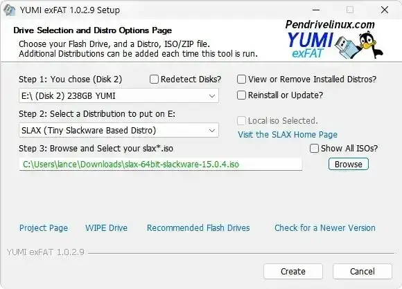 YUMI Multiboot - SLAX bootable USB Setup