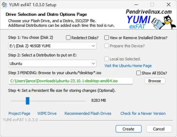 YUMI multiboot usb boot setup