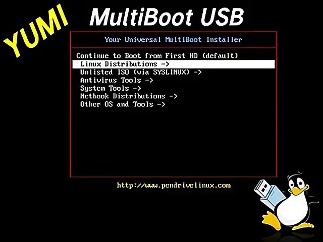 YUMI Multiboot Bootable USB