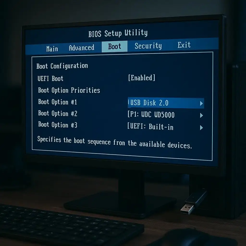 BIOS USB Boot Settings