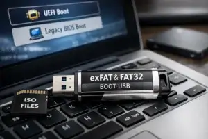 create exfat bootable usb drives